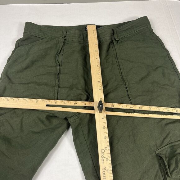 Zara Wide Leg Cargo Pants Comfort Soft Knit Wide Leg Y2K Baggy Gorpcore LARGE - Picture 8 of 14